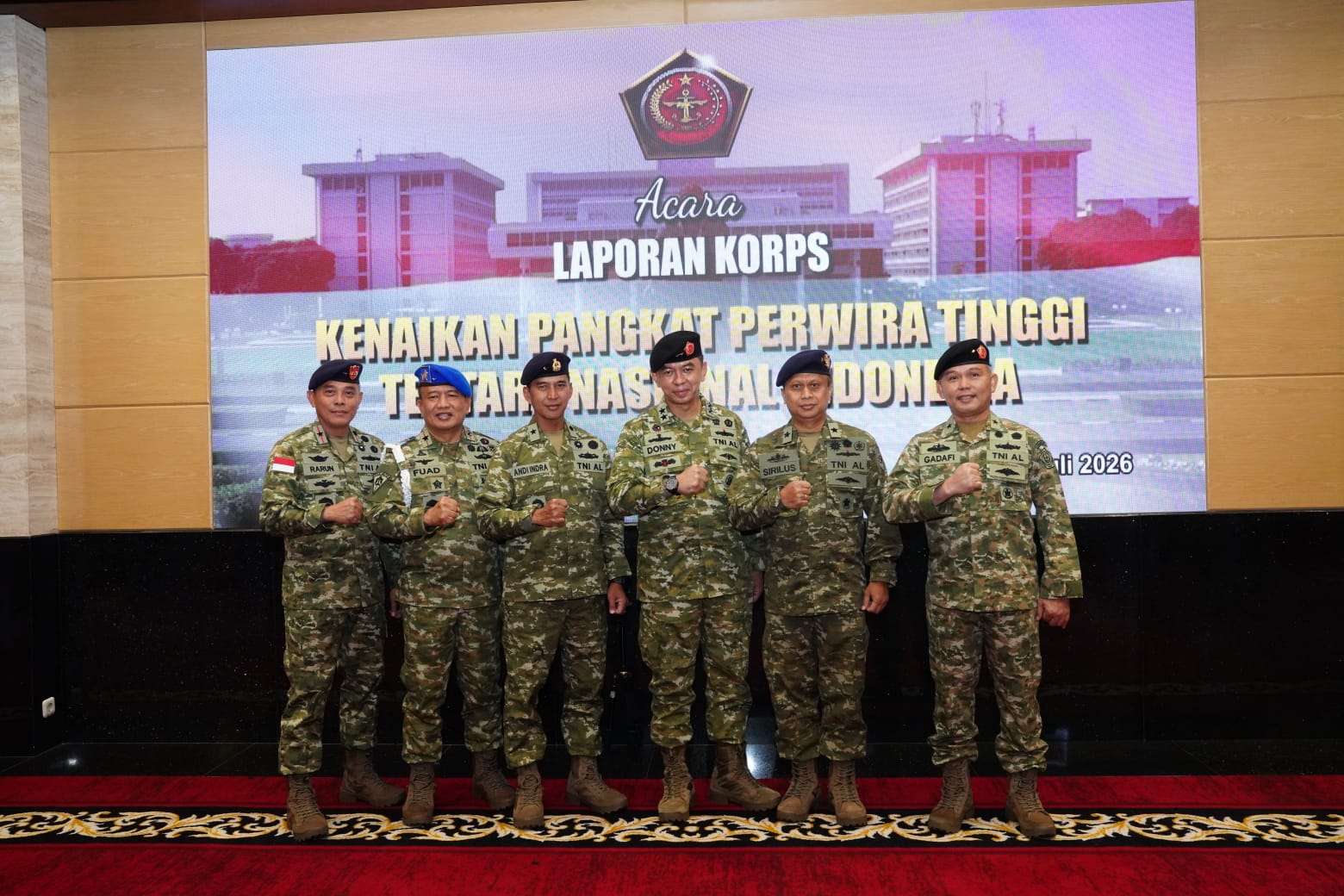 Kenaikan pangkat Perwira Tinggi